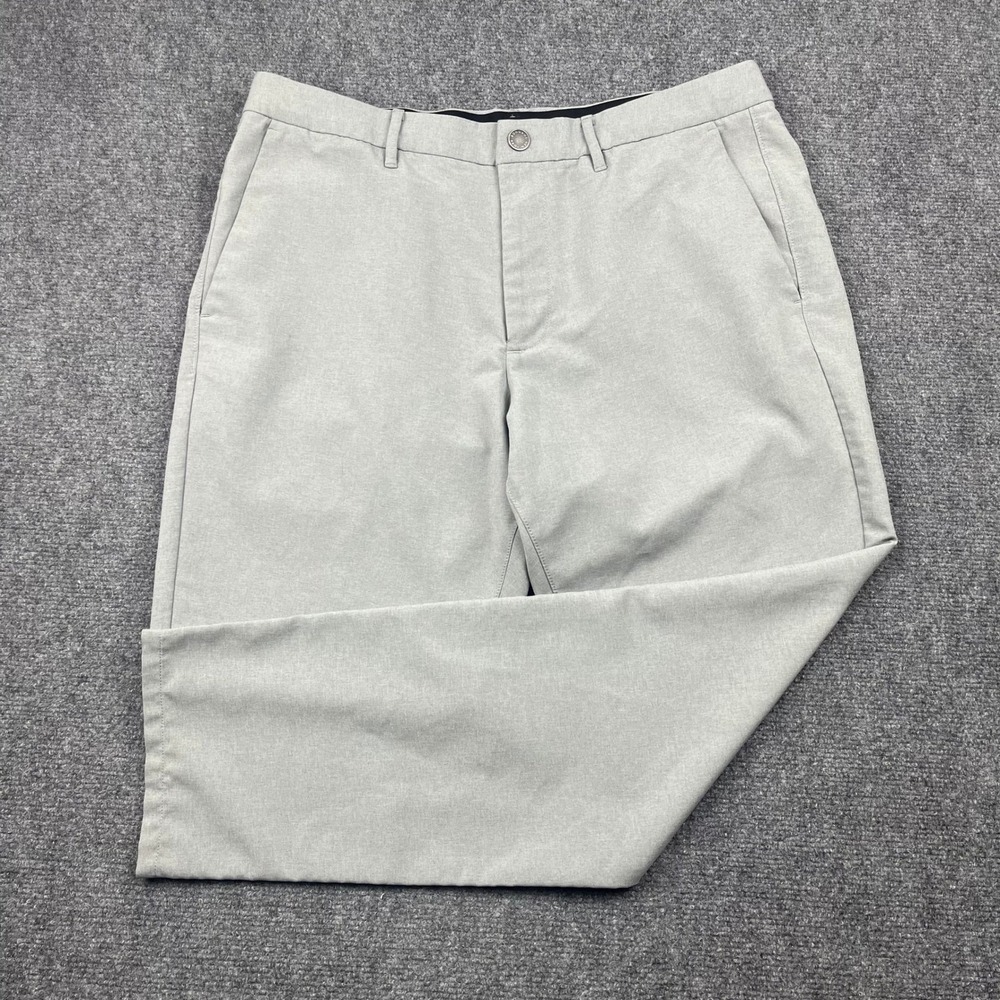 Bonobos Golf Athletic Fit Pants Mens 34x30 Light Gray Polyester 1133G